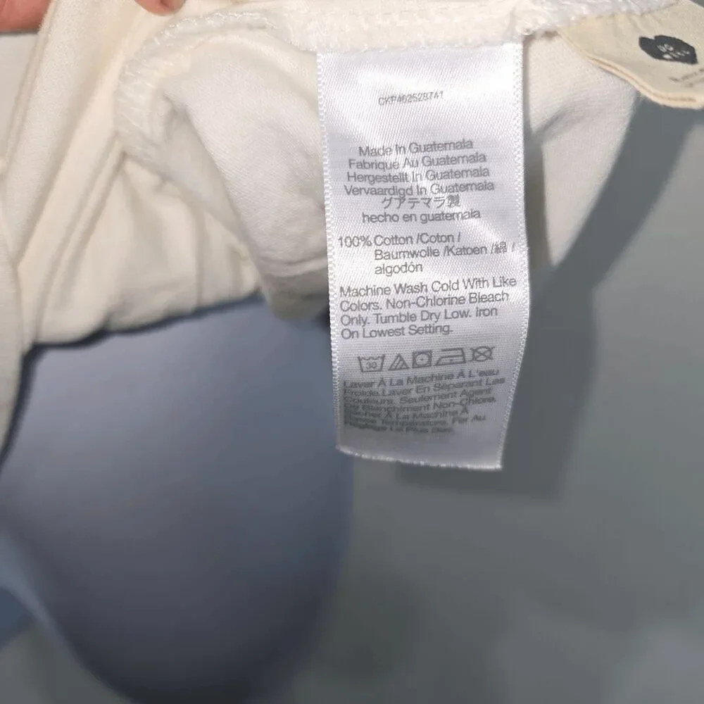 Madewell Crewneck Short Sleeve White T-Shirt 4X - Picture 2 of 5